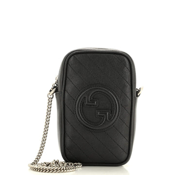 GUCCI Blondie NM Crossbody Bag Diagonal Quilted Leather Mini