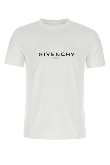 Givenchy Men White Cotton T-Shirt