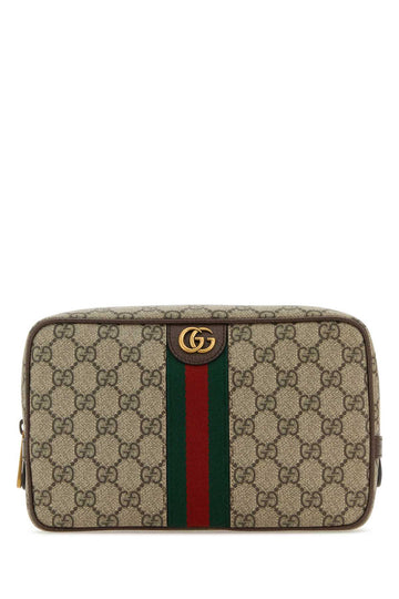 Gucci Men Gg Supreme Fabric Gucci Savoy Pouch