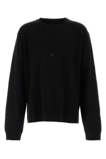 Givenchy Men Black Cotton T-Shirt