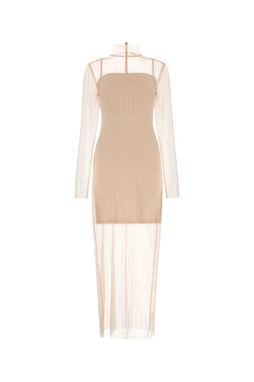 Givenchy Women Pink Lace 4G Dress