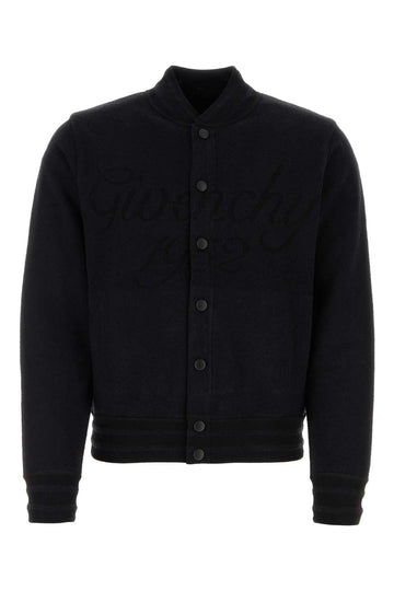 Givenchy Men Black Nylon Blend Bomber Jacket
