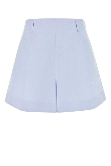 Givenchy Women Powder Blue Cotton Shorts