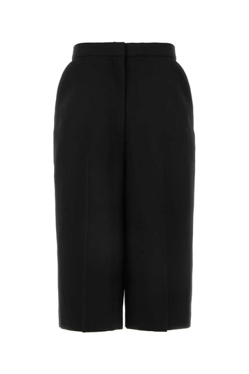 Givenchy Women Black Wool Bermuda Shorts