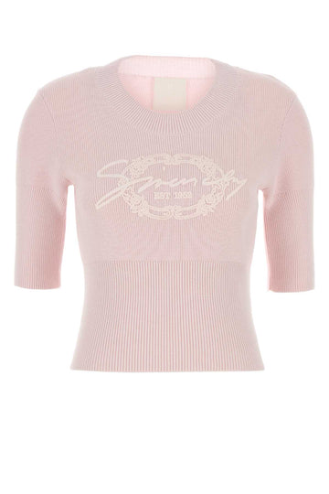 Givenchy Women Pastel Pink Cotton Blend Sweater