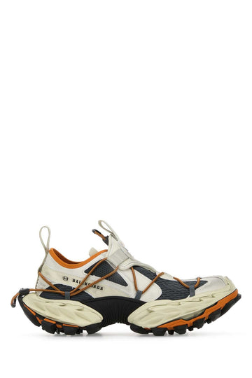 Balenciaga Men Multicolor Synthetic Leather And Mesh Hike Sneakers