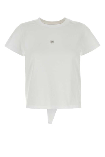 Givenchy Women White Cotton T-Shirt