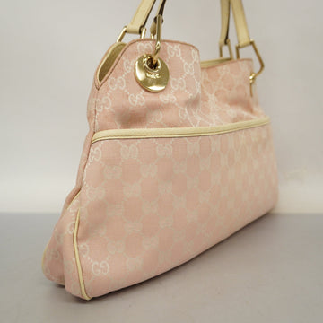GUCCI  EC Canvas Handbag 121023 Women's Handbag Ivory,Pink