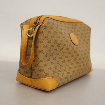 GUCCI  Micro EC Micro EC Women's Leather Pouch Beige