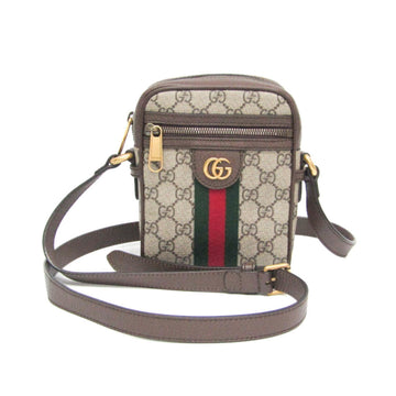 Gucci Ophidia EC Small 598127 Men,Women Leather,PVC Shoulder Bag Beige,Brown