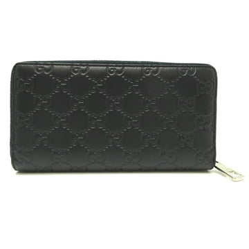 GUCCI EC Marmont Zip Around Women's Men's Long Wallet 473928 Leather Black