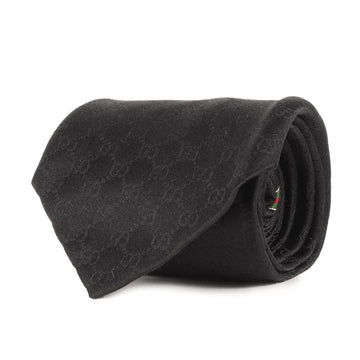 GUCCI Gucci Micro EC Monogram Necktie Black Luxury Men's