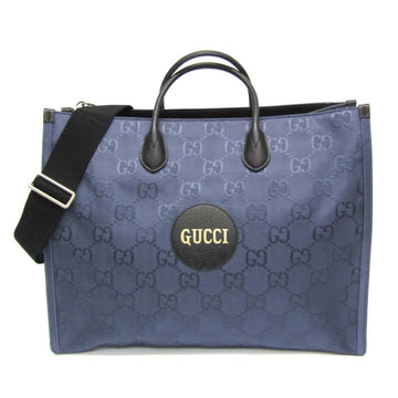 Gucci OFF THE GRID 696042 Men's Nylon,Leather Handbag,Shoulder Bag Black,Navy