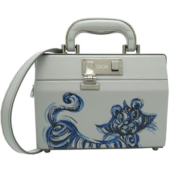 Christian Dior Rock Kenny Scharf collaboration men's shoulder bag 1LXPO199UCK leather grey
