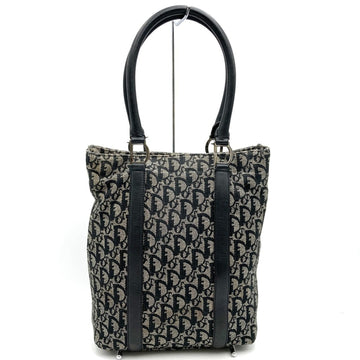 Christian Dior Dior BO C 0032 Handbag Tote Bag Trotter Canvas Leather Black Women's