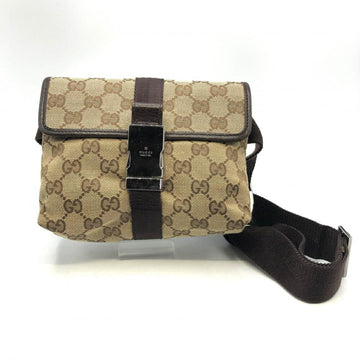 GUCCI EC Canvas Body Bag 131236 Brown Gucci