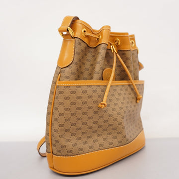 GUCCI  Micro EC 001 165 0937 Women's PVC,Leather Shoulder Bag Beige