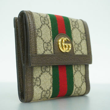 GUCCI  Ophidia Bi-fold Wallet Gold Metal Fittings 523173 Women's EC Supreme