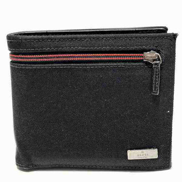 GUCCI 124708 Accessories Black Compact Wallet Bi-fold Men's