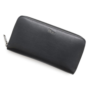Christian Dior Long Wallet Round Leather 2UFBC011XLA Black DIOR HOMME