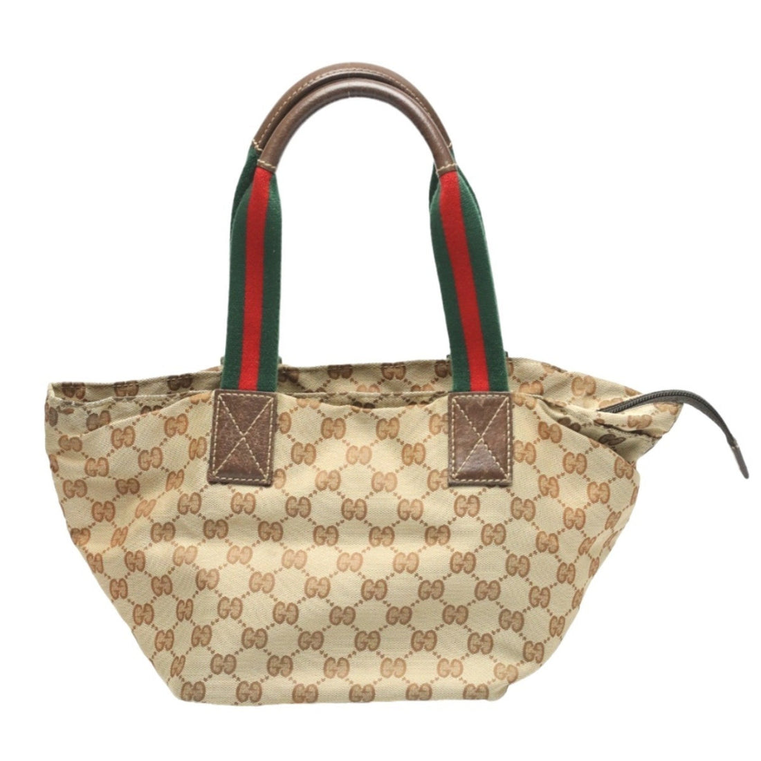 GUCCI Handbag Tote Bag EC Canvas 131228 Beige