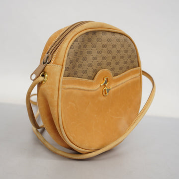 GUCCI  Micro EC Micro EC 004 106 0024 Women's Leather Shoulder Bag Beige
