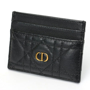 Christian Dior Dior L'amour Caro Freesia Card Holder Case S5130UNID_M900 Cannage Calfskin Black E-157499