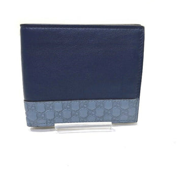 GUCCI Micro Guccissima 365487 EC Pattern Bi-fold Wallet for Men and Women