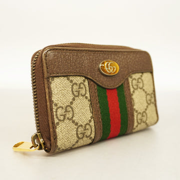 GUCCI  Ophidia Coin Case 597613 Gold Hardware Women's EC Supreme,Leather