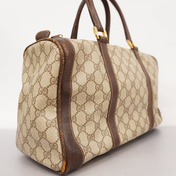 GUCCI  EC Supreme EC Supreme 98 002 468 Women's PVC,Leather Handbag Beige