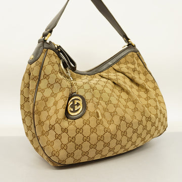 GUCCI  Sukey Shoulder Bag 232955 CS Canvas,Leather Shoulder Bag Beige,Brown