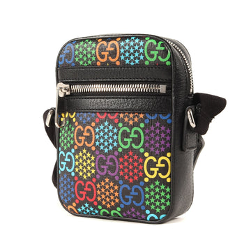 GUCCI Gucci EC Psychedelic Shoulder Bag (598103 520198) Black Multicolor Men's
