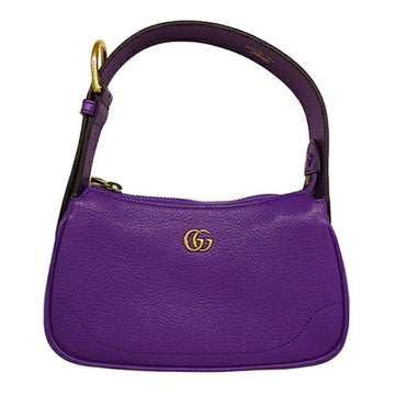 GUCCI Bag Women's Shoulder EC Marmont Aphrodite Leather Purple 739076