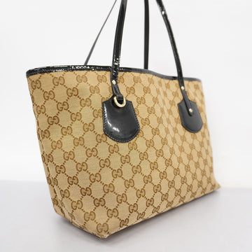 GUCCI  EC Canvas Tote Bag 211976 Women's Canvas Tote Bag Beige,Black