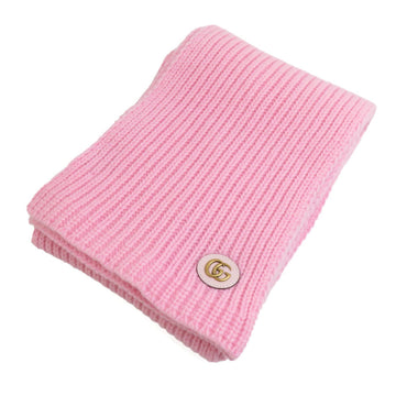 GUCCI Scarf EC Marmont Wool Cashmere Pink Gold Women's e59980m