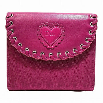Christian Dior Dior Trotter Heart 02-LU-0067 W Bi-fold Wallet for Women