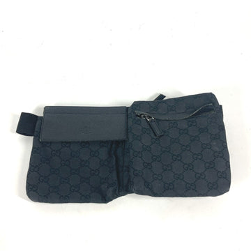 Gucci 28566 ECCanvas Body bag  waist pouch  bag Waist Pouch Black