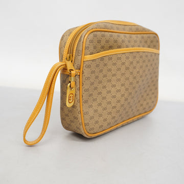 GUCCI  Micro EC Clutch Bag 014 14 0028 Women's PVC,Leather Clutch Bag Beige