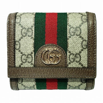 GUCCI Offdia Shelly Line EC Supreme 598662 Bi-fold Wallet for Women