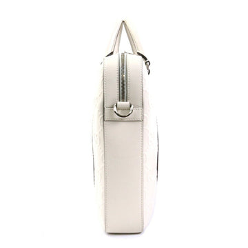 GUCCI Handbag Crossbody Shoulder Bag EC Pattern Leather Ivory Men's 658573