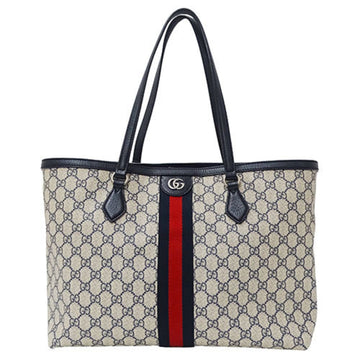 GUCCI Women's and Men's Tote Bag Ophidia EC Supreme Canvas Navy Ivory 631685