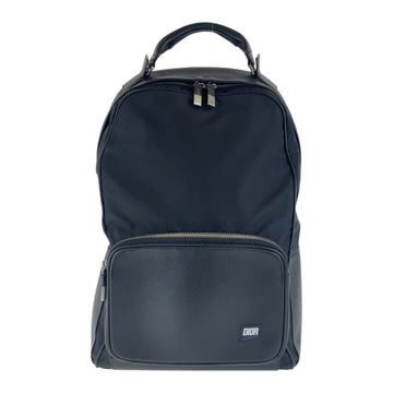 Christian Dior Dior Black Silver Hardware Nylon Leather 03 BO 1105 Backpack Men's