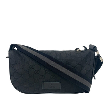 GUCCI EC nylon body bag, shoulder waist pouch, men's, women's, black, men's