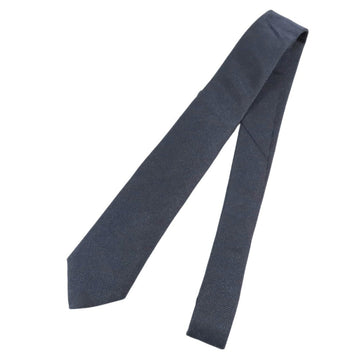Christian Dior DIOR Narrow tie CD plate 100% silk navy men's