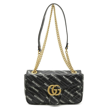 GUCCI BALENCIAGA Balenciaga Collaboration EC Marmont The Hacker Project Small Bag Shoulder Black 443497