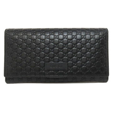Gucci 449396 Outlet EC Signature Microsima Long Wallet Leather Men's GUCCI
