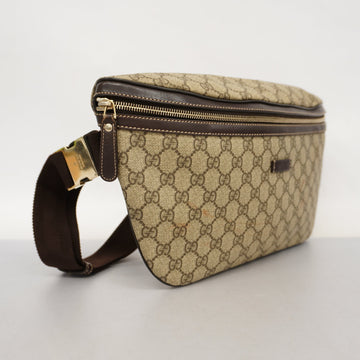 GUCCI  Body Bag 211110 Men's EC Supreme Sling Bag Beige,Brown