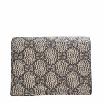 GUCCI EC Supreme Butterfly Bifold Wallet 456867 Beige Women's