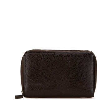Gucci Round Bi-fold Wallet 420113 Brown Leather Men's GUCCI