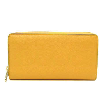 Gucci Logo 658691 Women,Men Leather Long Wallet (bi-fold) Yellow